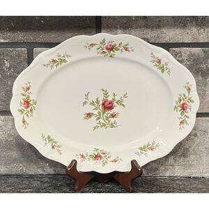13” Johann Haviland Moss Rose Traditions Oval Serving Platter